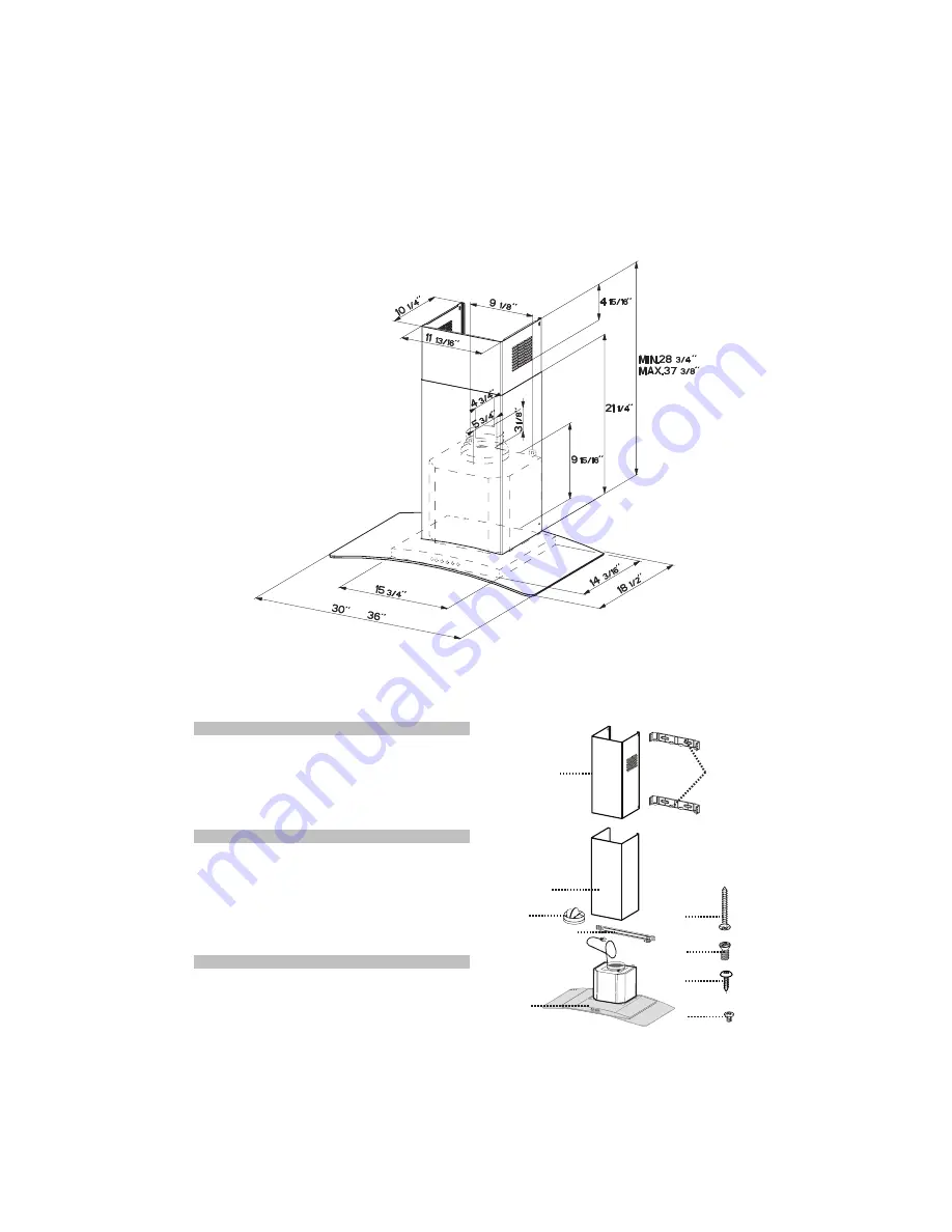 Faber GLAS36SS300-B Installation Instructions Manual Download Page 6