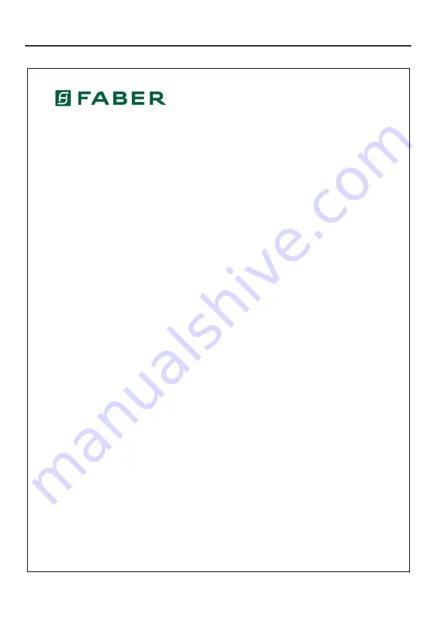 Faber INLT21SSV Installation Instructions; Use And Care Information Download Page 29