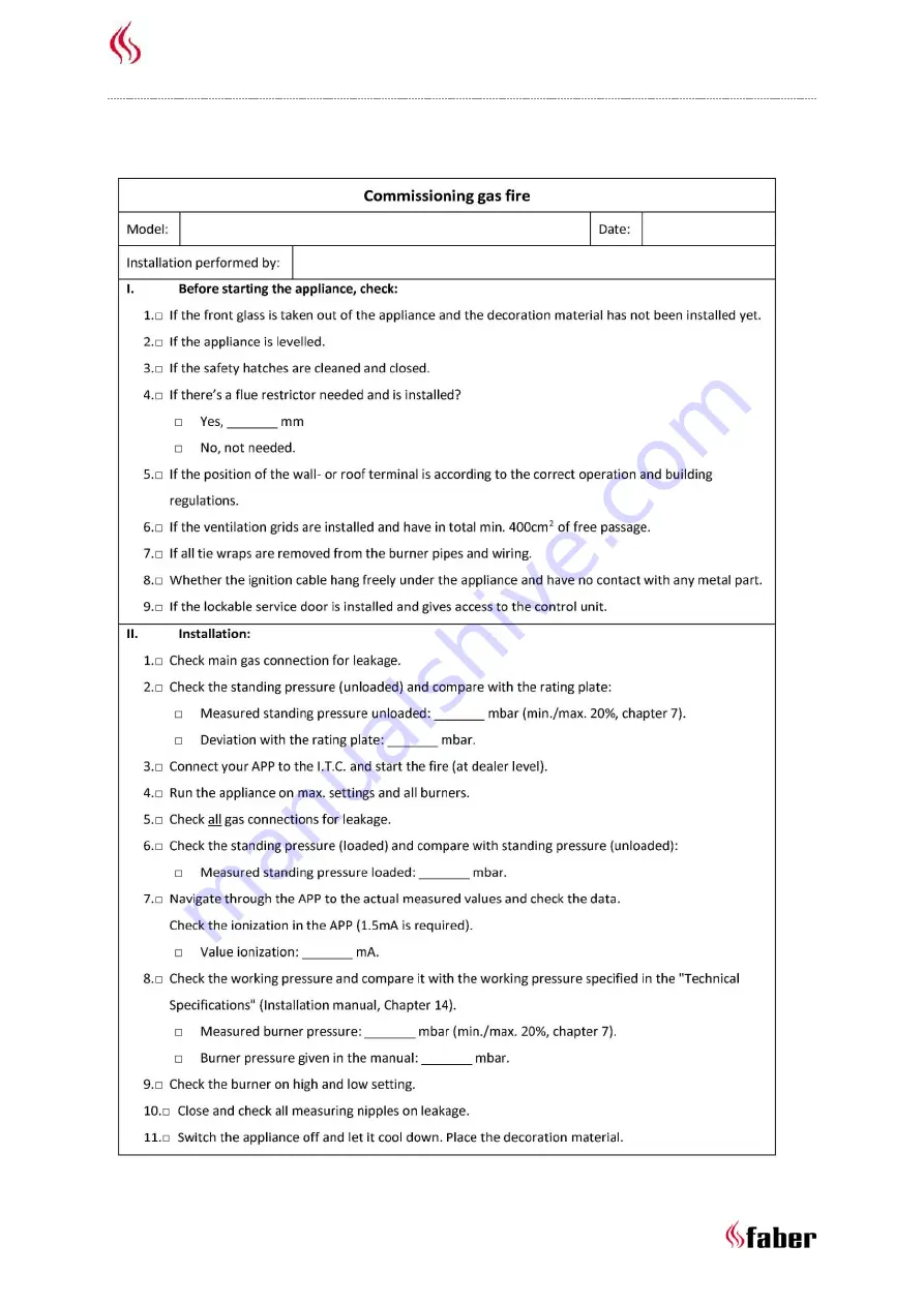 Faber MatriX 1050/500 II Installation Manual Download Page 2