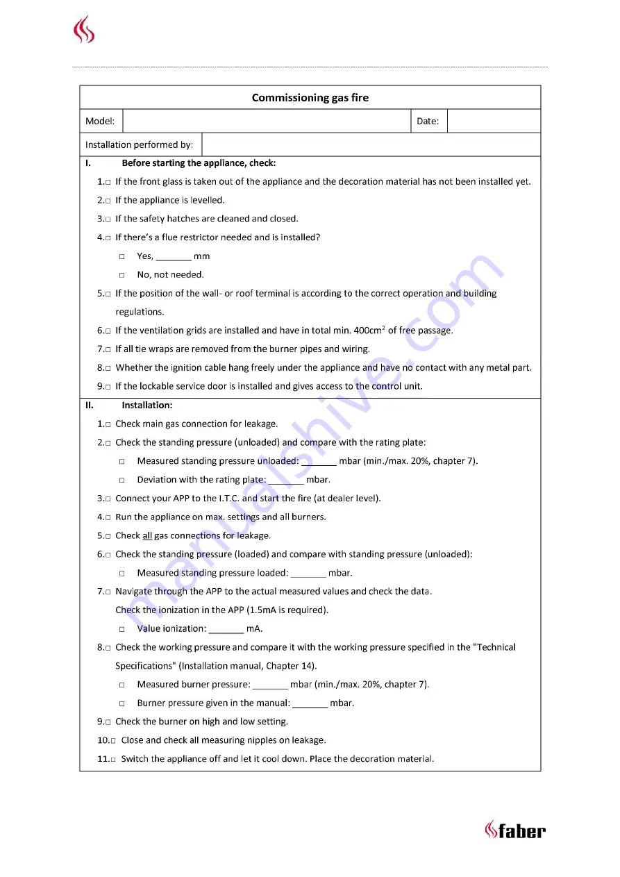 Faber MatriX 800/500 I 2 Installation Manual Download Page 2