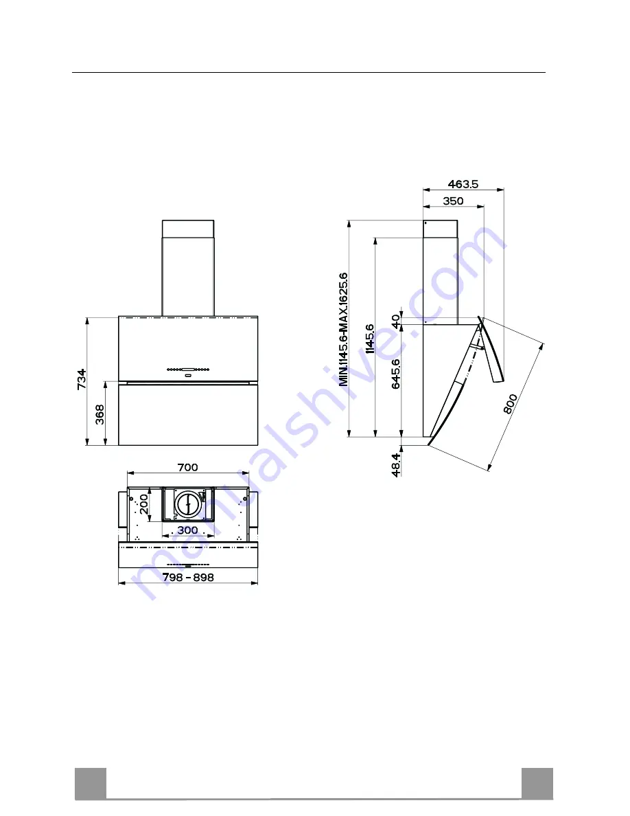 Faber Mirror WH PRO X-V A80 Instruction Manual Download Page 11