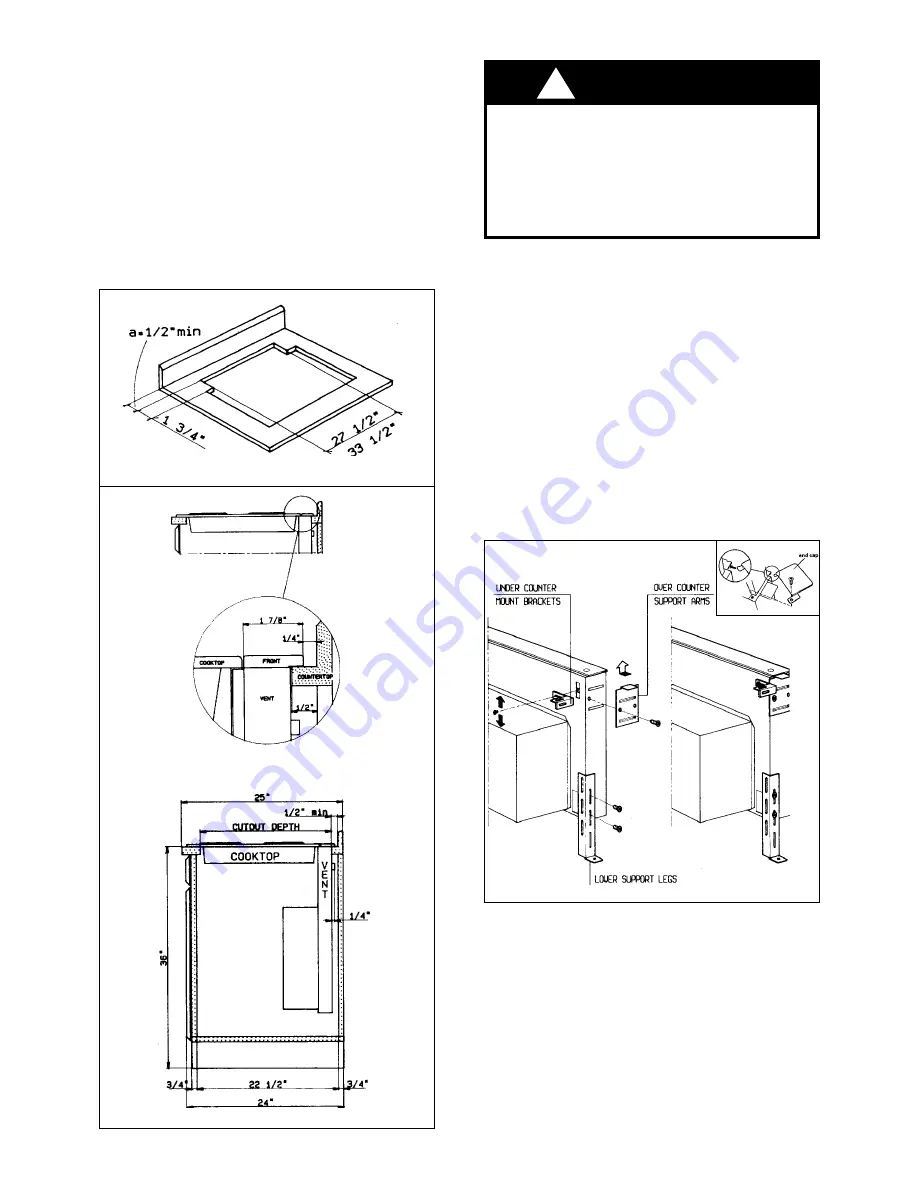 Faber Scirocco Downdraft Rangehood Instruction Manual Download Page 5