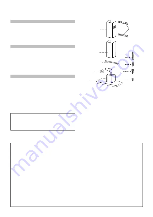 Faber STILO STIL24SSV Installation Instructions; Use And Care Information Download Page 6