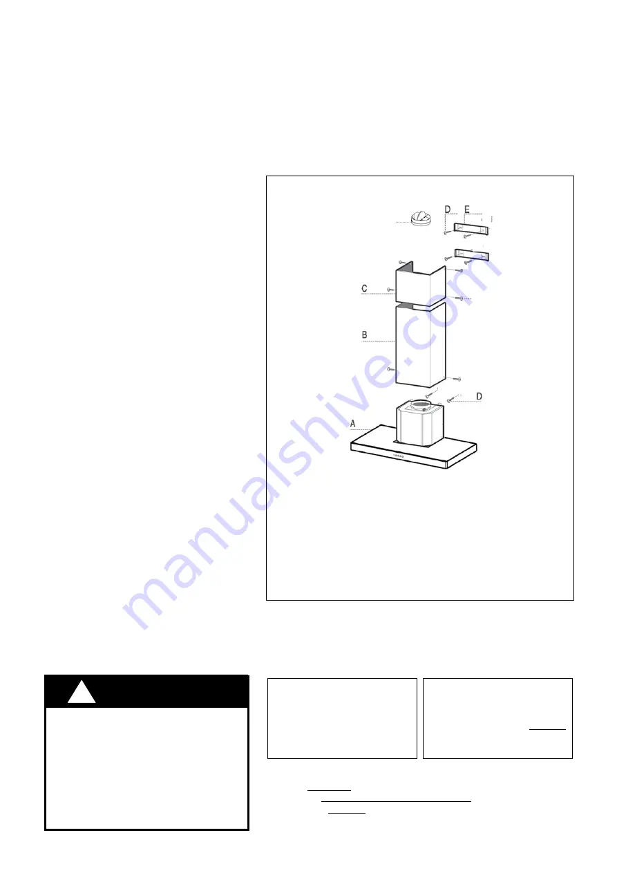 Faber STILO Wall Mount Canopy Rangehood Скачать руководство пользователя страница 4