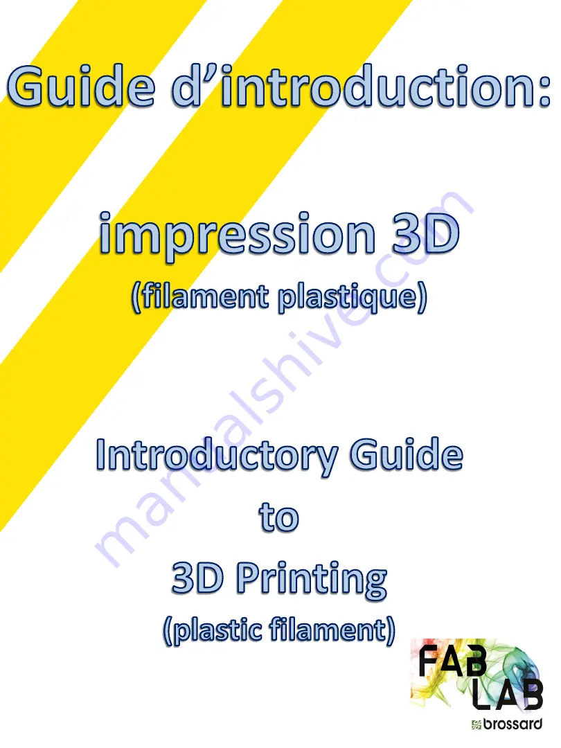 FabLab impression 3D Introductory Manual Download Page 1