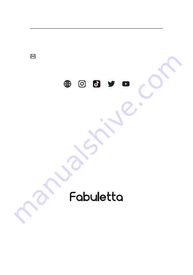 Fabuletta FSV101 Instruction Manual Download Page 19