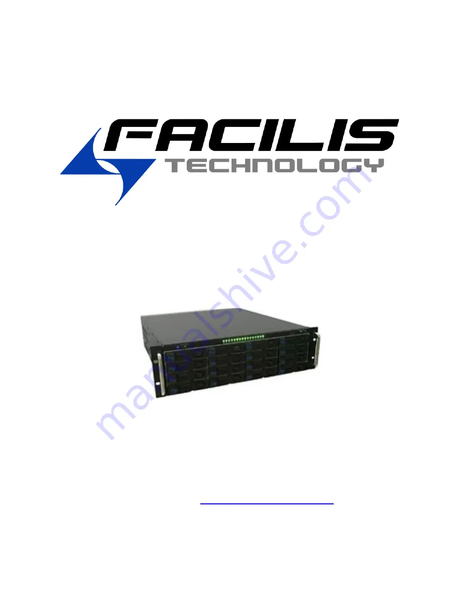 Facilis TX16 Setup Manual Download Page 1