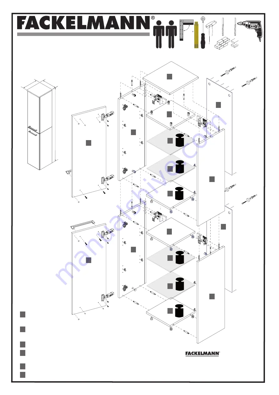 Fackelmann LIMA 84752 Instructions For Mounting And Use Download Page 1