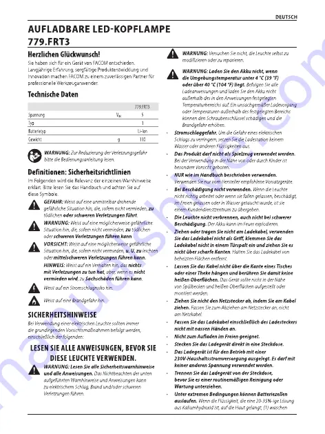 Facom 779.FRT3 Скачать руководство пользователя страница 7