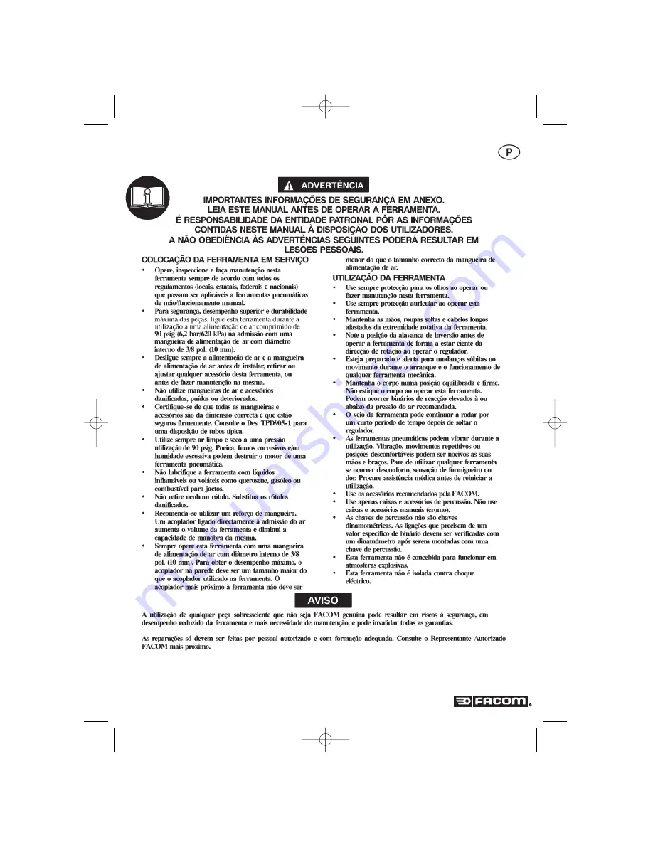 Facom NS.1800 Instructions Manual Download Page 32