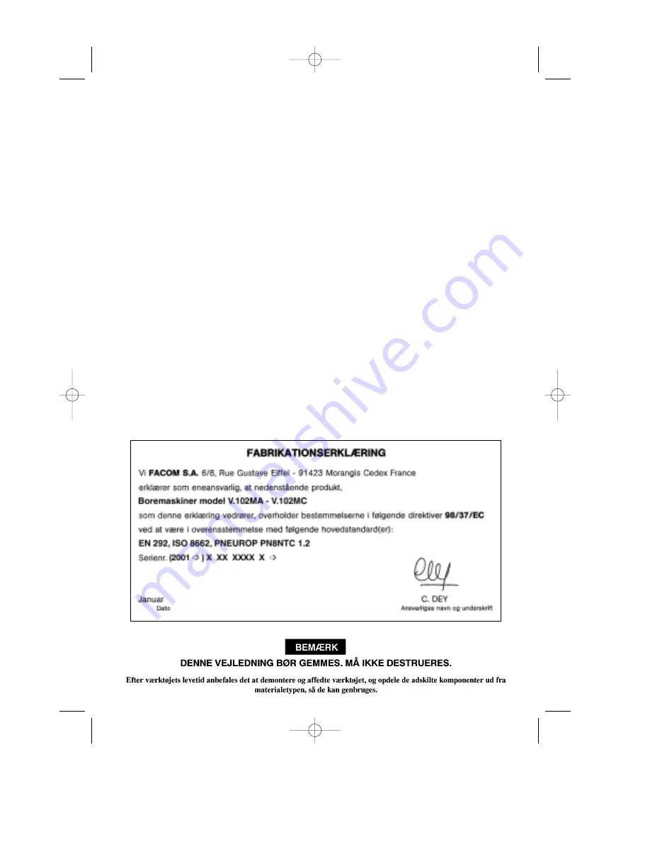 Facom V.102M Series Instructions Manual Download Page 25