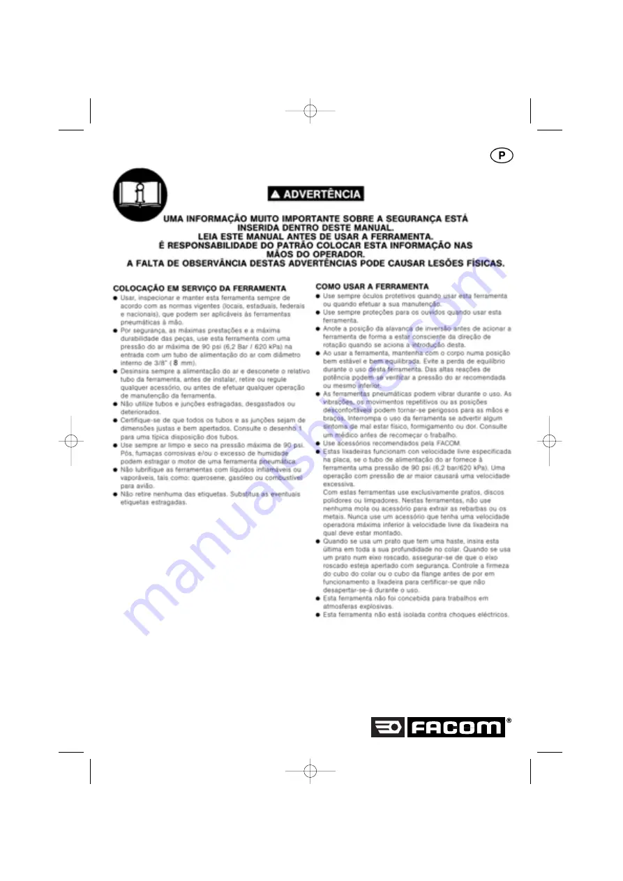 Facom V.411 Скачать руководство пользователя страница 20