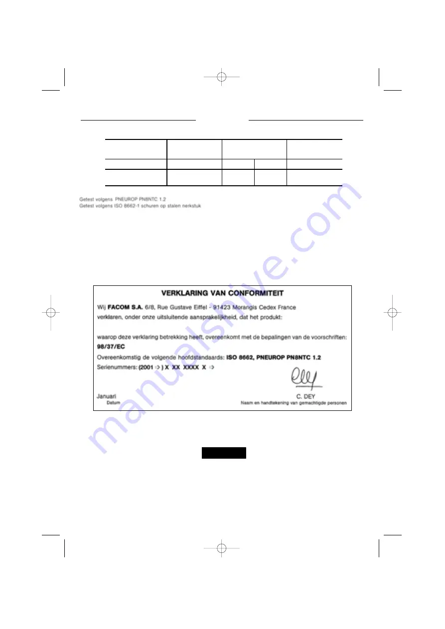 Facom V.801 Instructions Manual Download Page 13