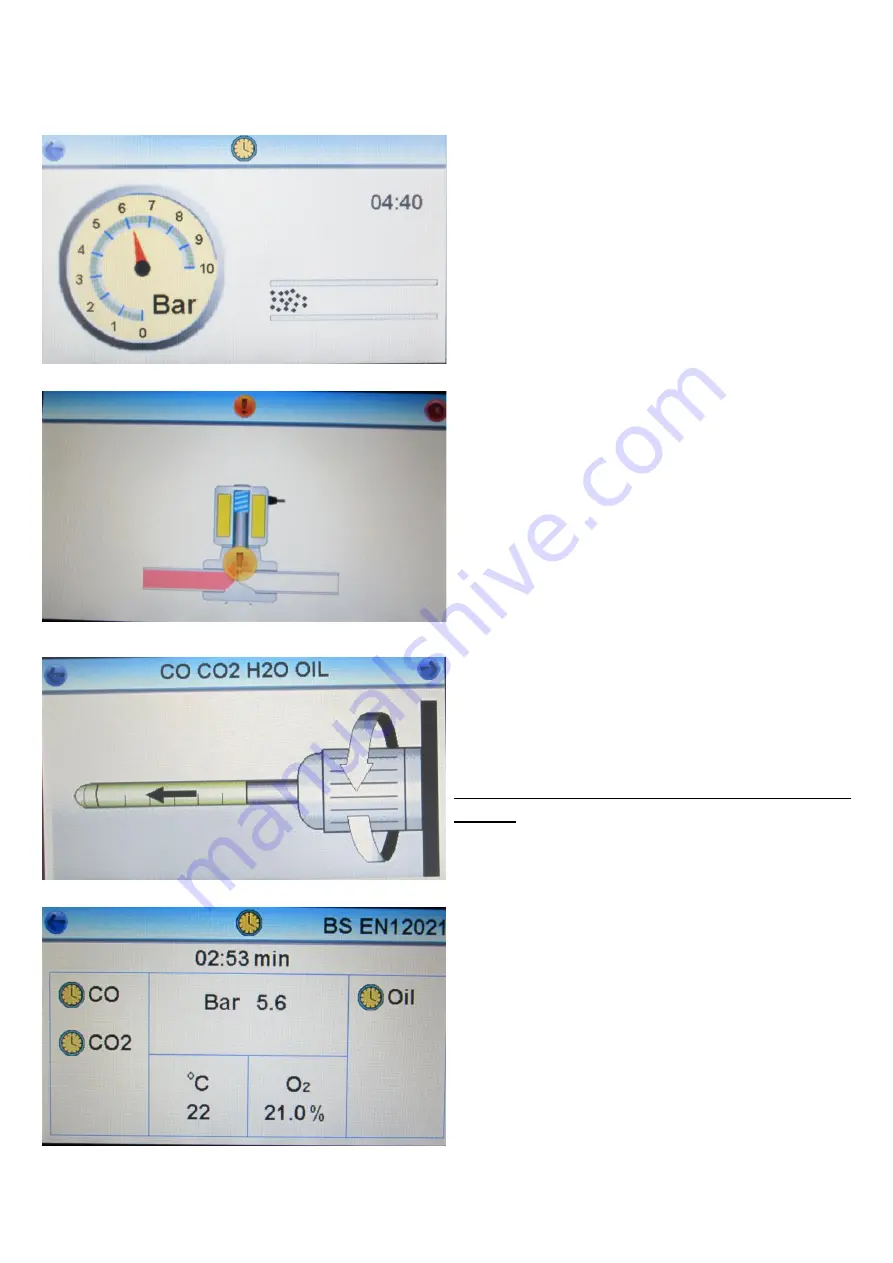 Factair SAFE-AIR TESTER F4501 Operating Manual Download Page 12