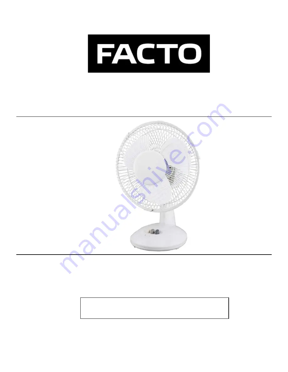 FACTO FT-23E Owner'S Manual Download Page 1