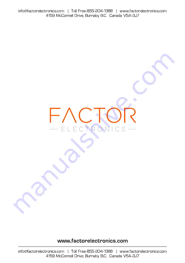 Factor Electronics VERSA-6.5 Manual Download Page 10