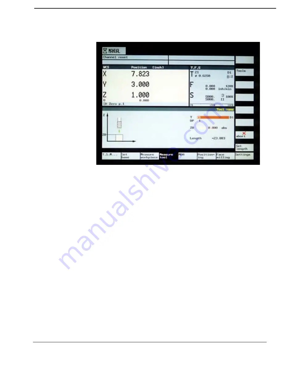 FADAL VMC 3020 Operator'S Manual Download Page 49