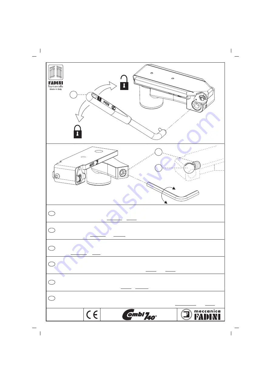 fadini COMBI 740 Manual Download Page 1