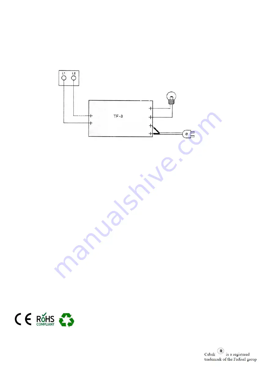 Fadisel cebek TF-3 Quick Start Manual Download Page 2