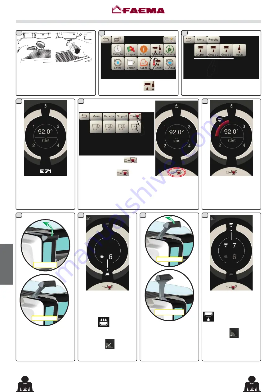 Faema E71 Use And Installation Download Page 224