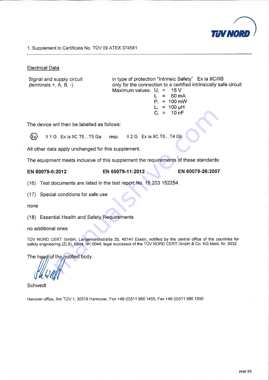 fafnir VISY-Density LPG Technical Documentation Manual Download Page 54