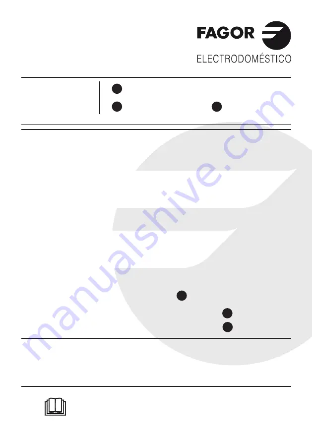 Fagor 3LVF-438ADX Instruction Manual Download Page 1