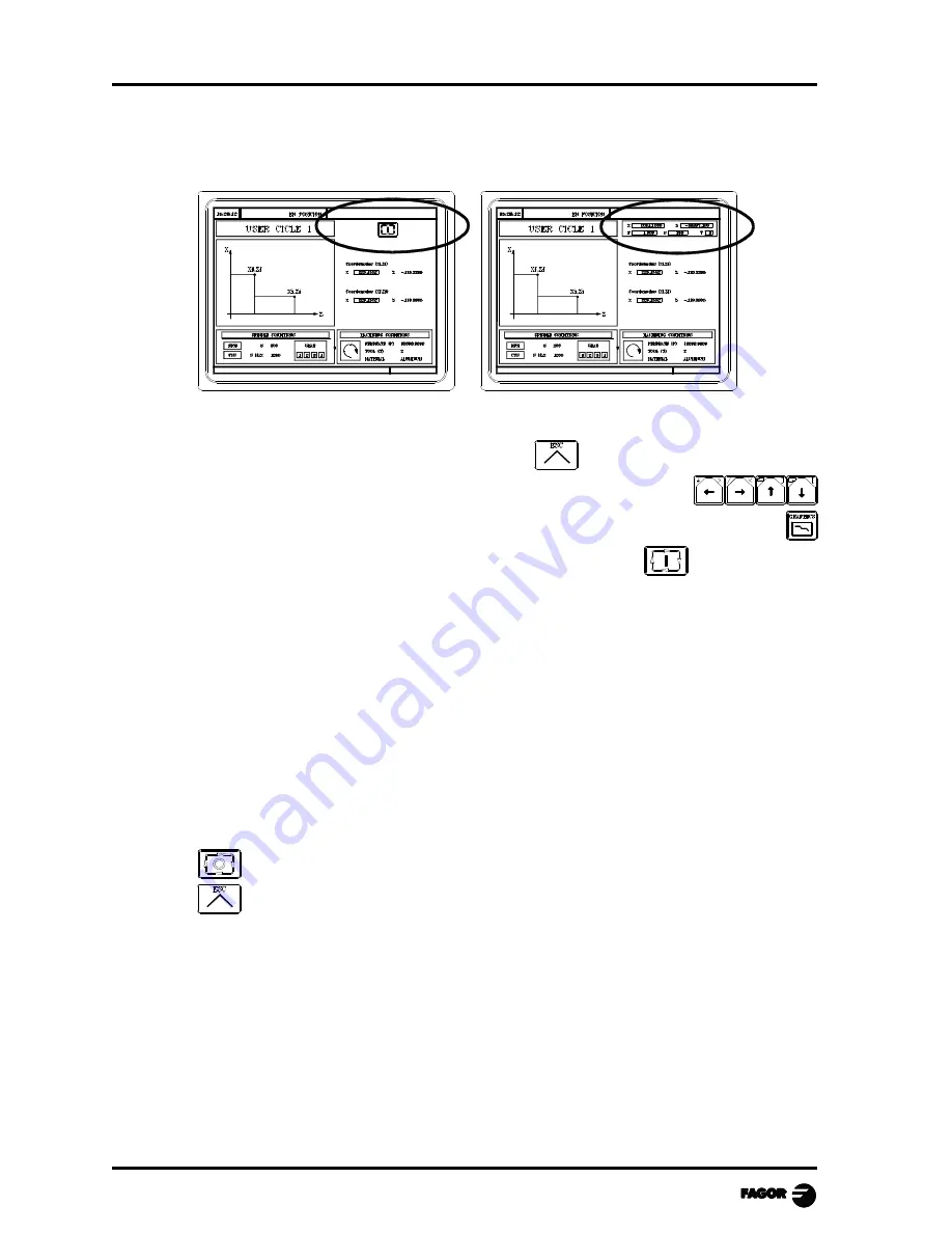 Fagor 8040 MCO CNC Operating Manual Download Page 44