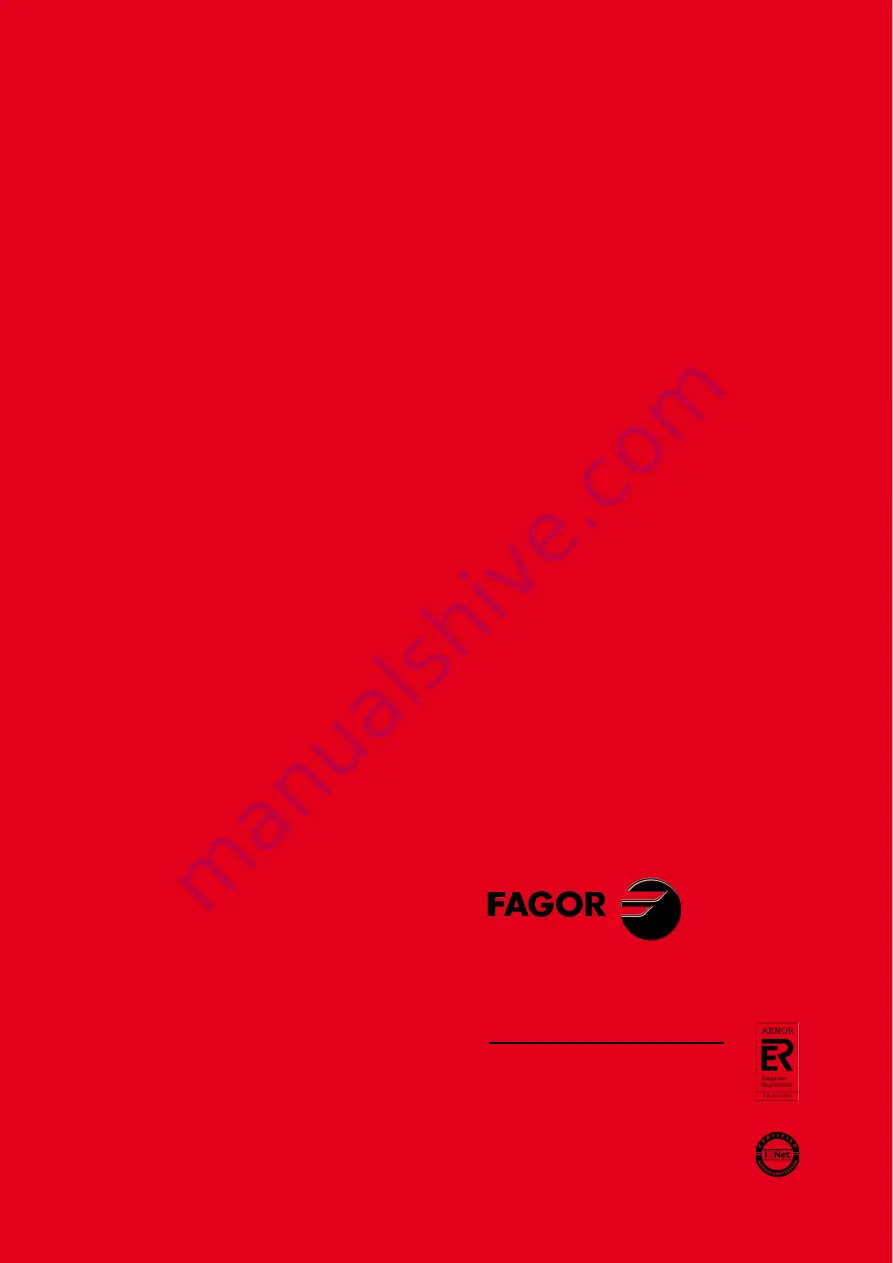 Fagor BCSD Installation Manual Download Page 58