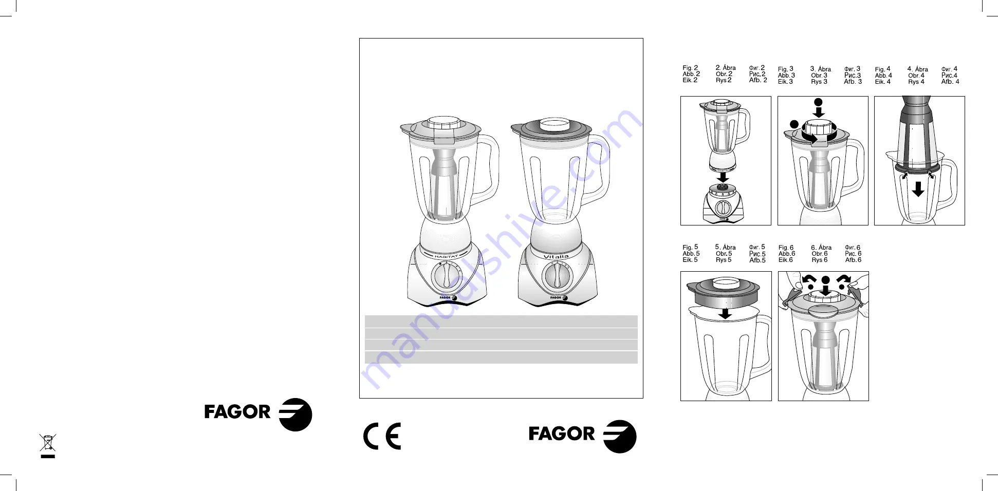 Fagor BV-460 Скачать руководство пользователя страница 1