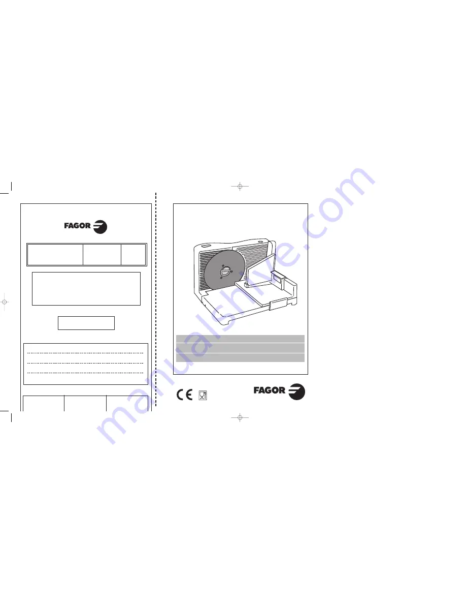 Fagor CF-171-D Instructions For Use Manual Download Page 1