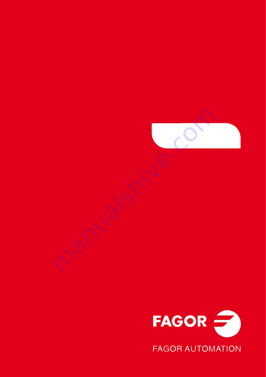 Fagor CNC 8055i Installation Manual Download Page 1