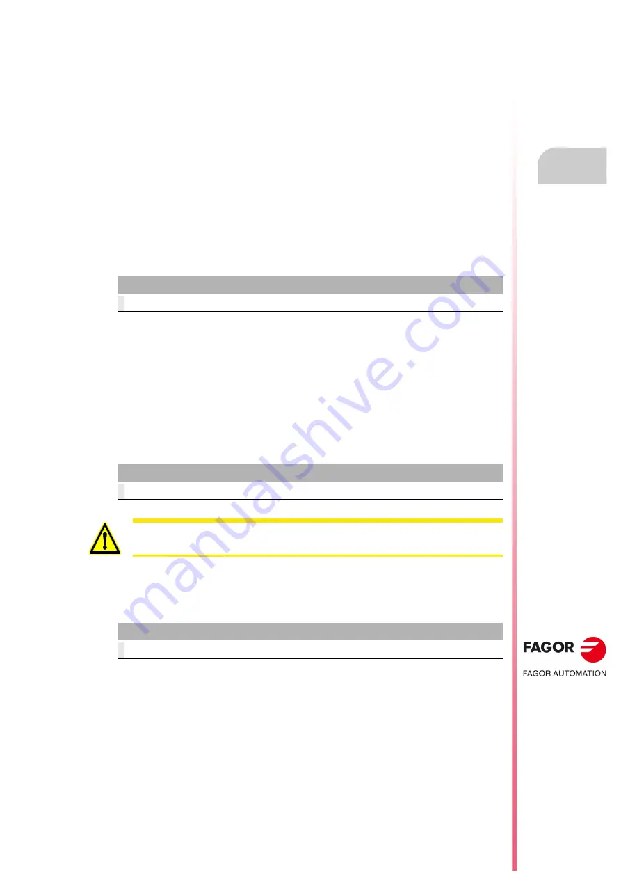 Fagor CNC 8055i Installation Manual Download Page 233