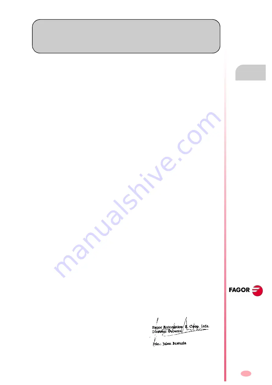 Fagor CNC 8070 Programming Manual Download Page 21