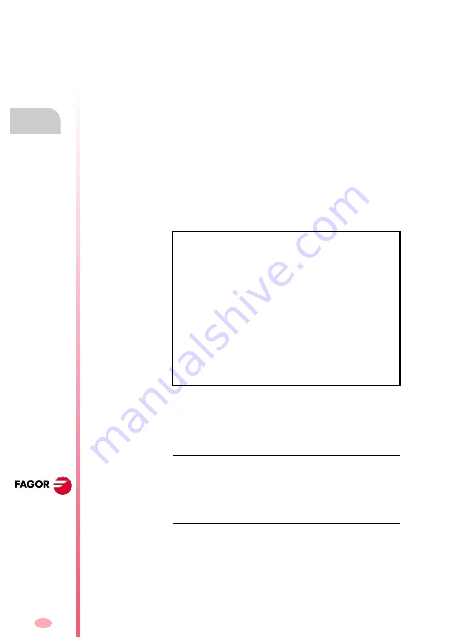 Fagor CNC 8070 Programming Manual Download Page 86