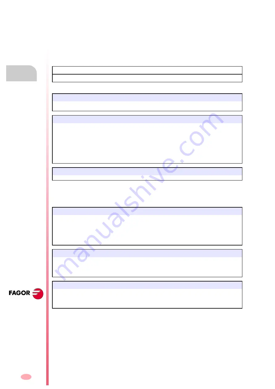 Fagor CNC 8070 Programming Manual Download Page 418