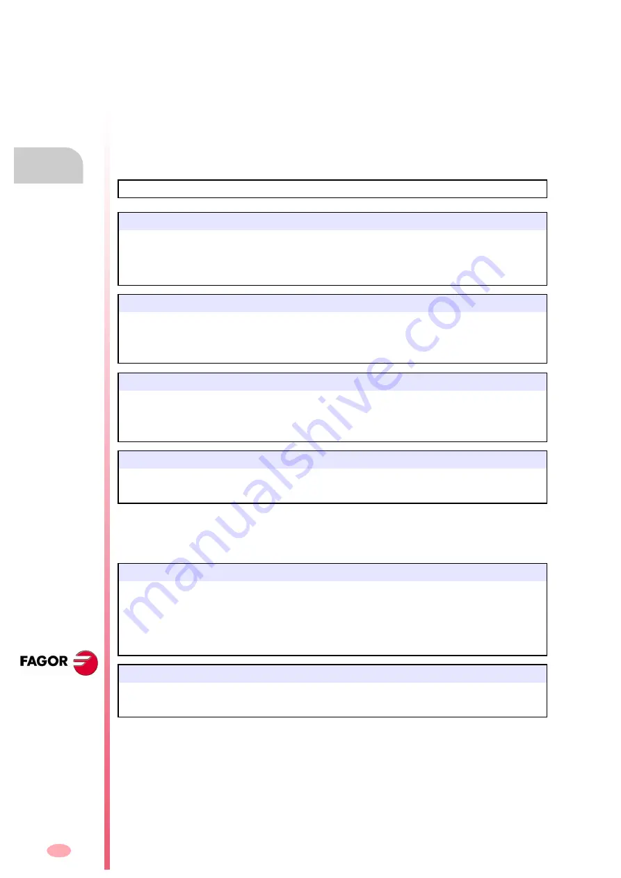 Fagor CNC 8070 Programming Manual Download Page 424