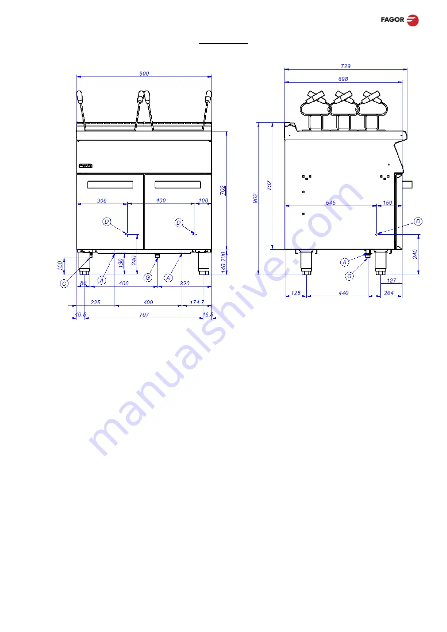 Fagor CP-G7126 Installation, Usage And Maintenance Instructions Download Page 8