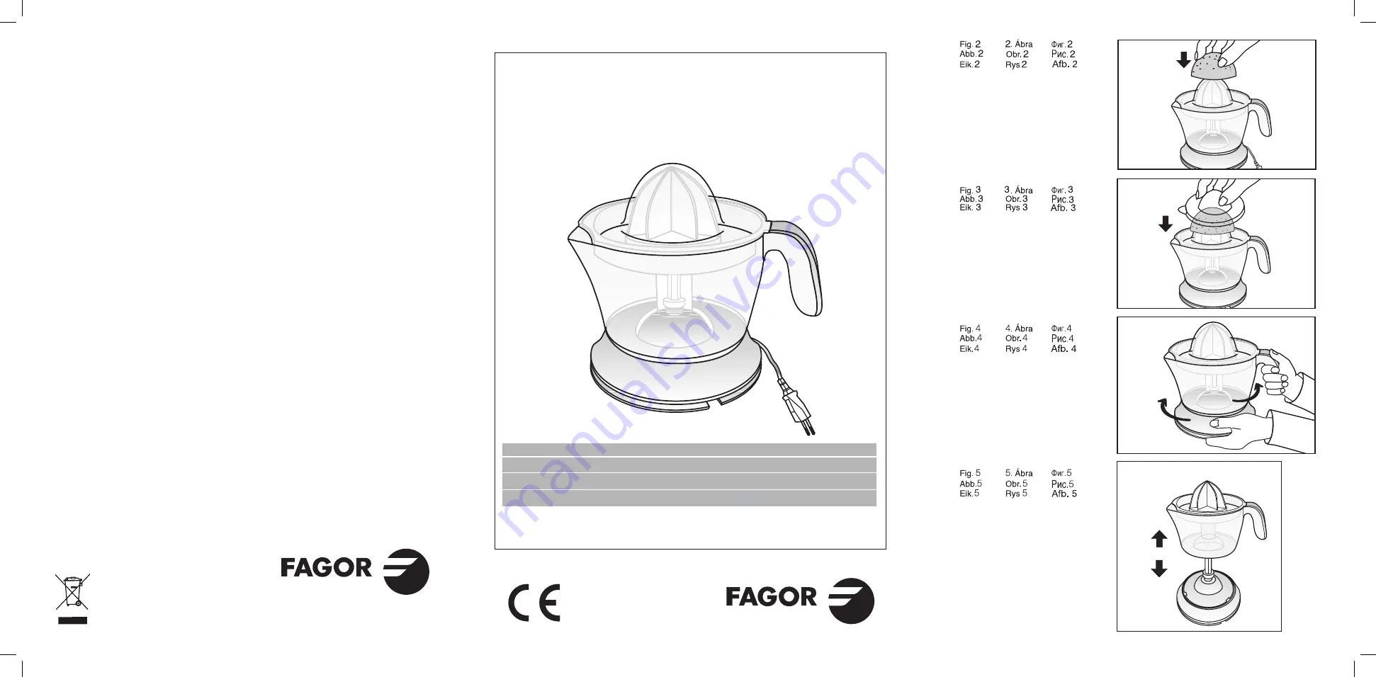 Fagor MZ-336 Скачать руководство пользователя страница 1