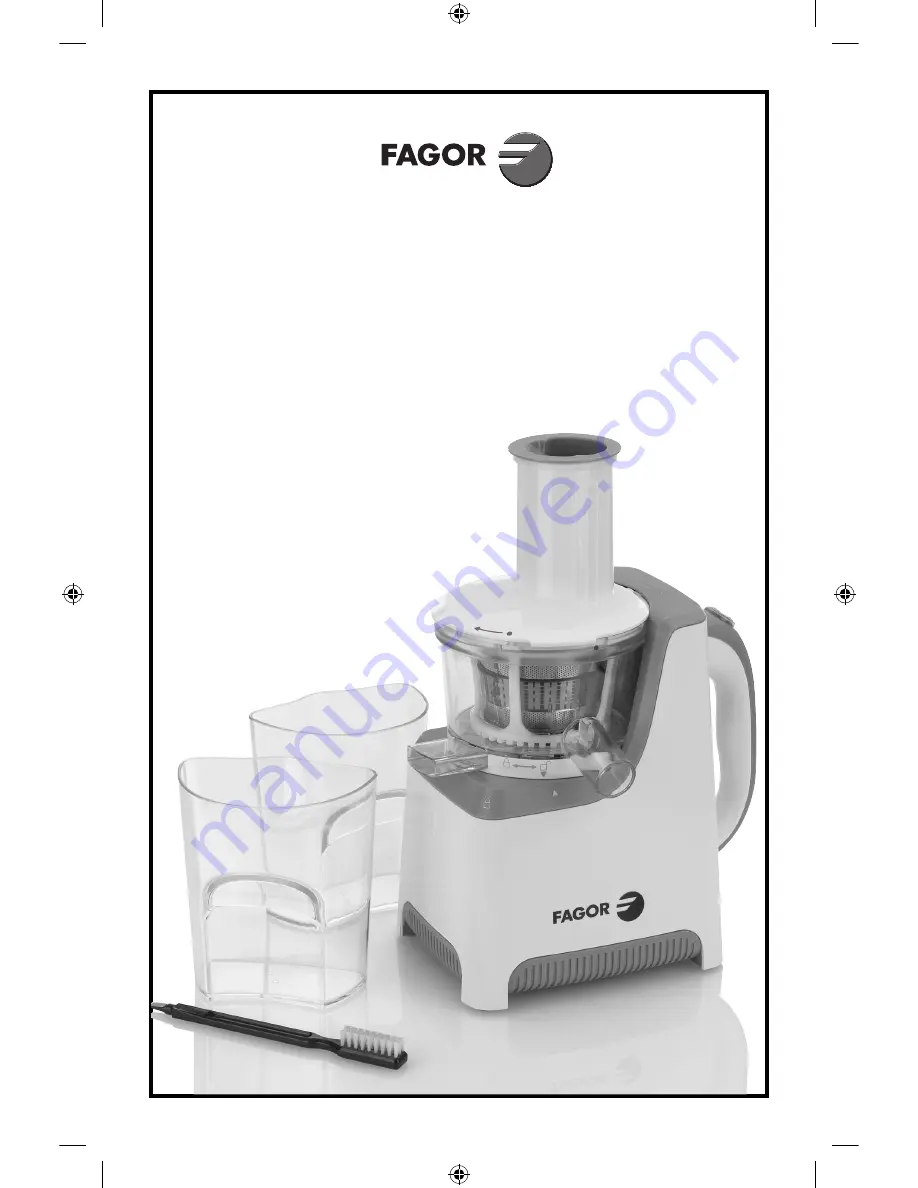 Fagor SLOW JUICER Скачать руководство пользователя страница 1