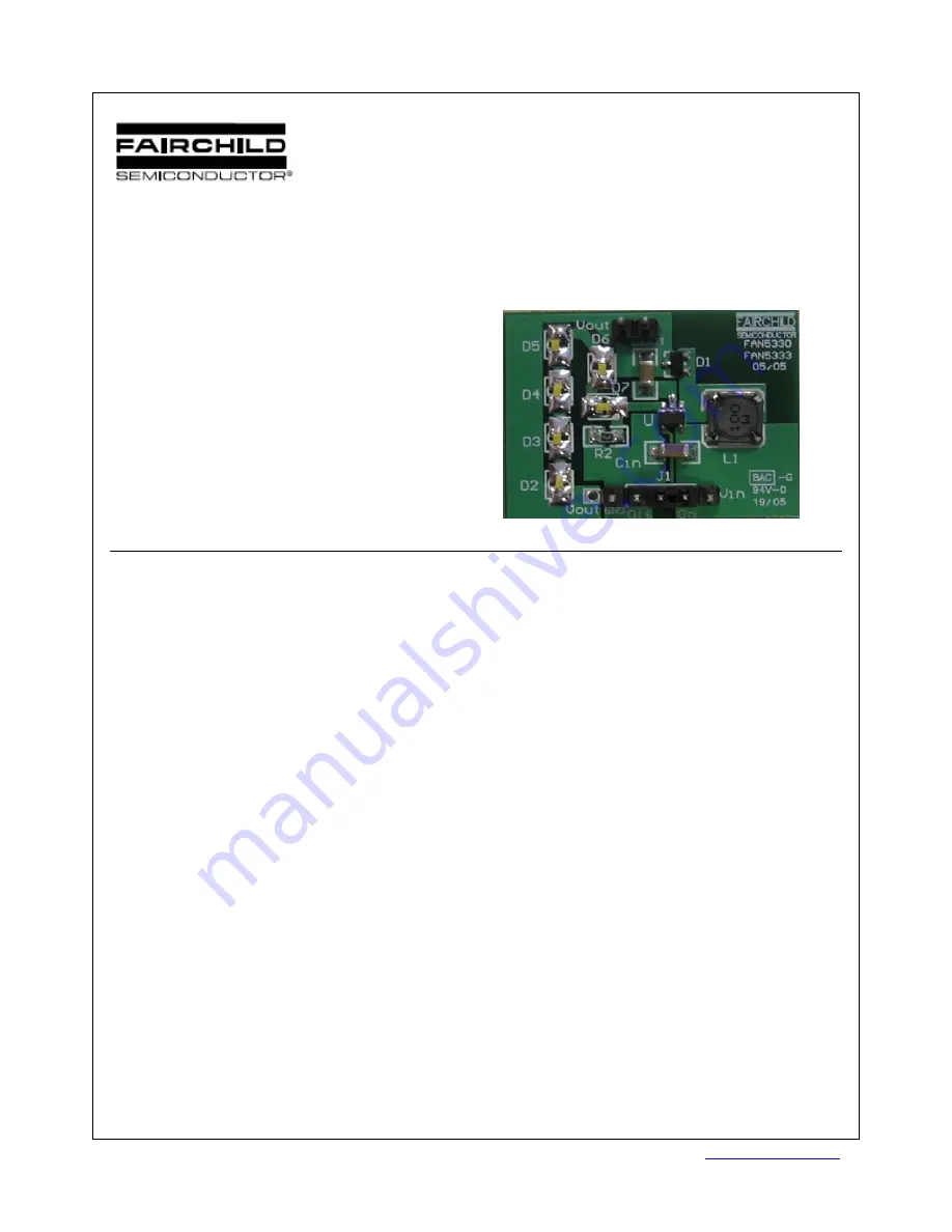 Fairchild FAN53330 User Manual Download Page 1