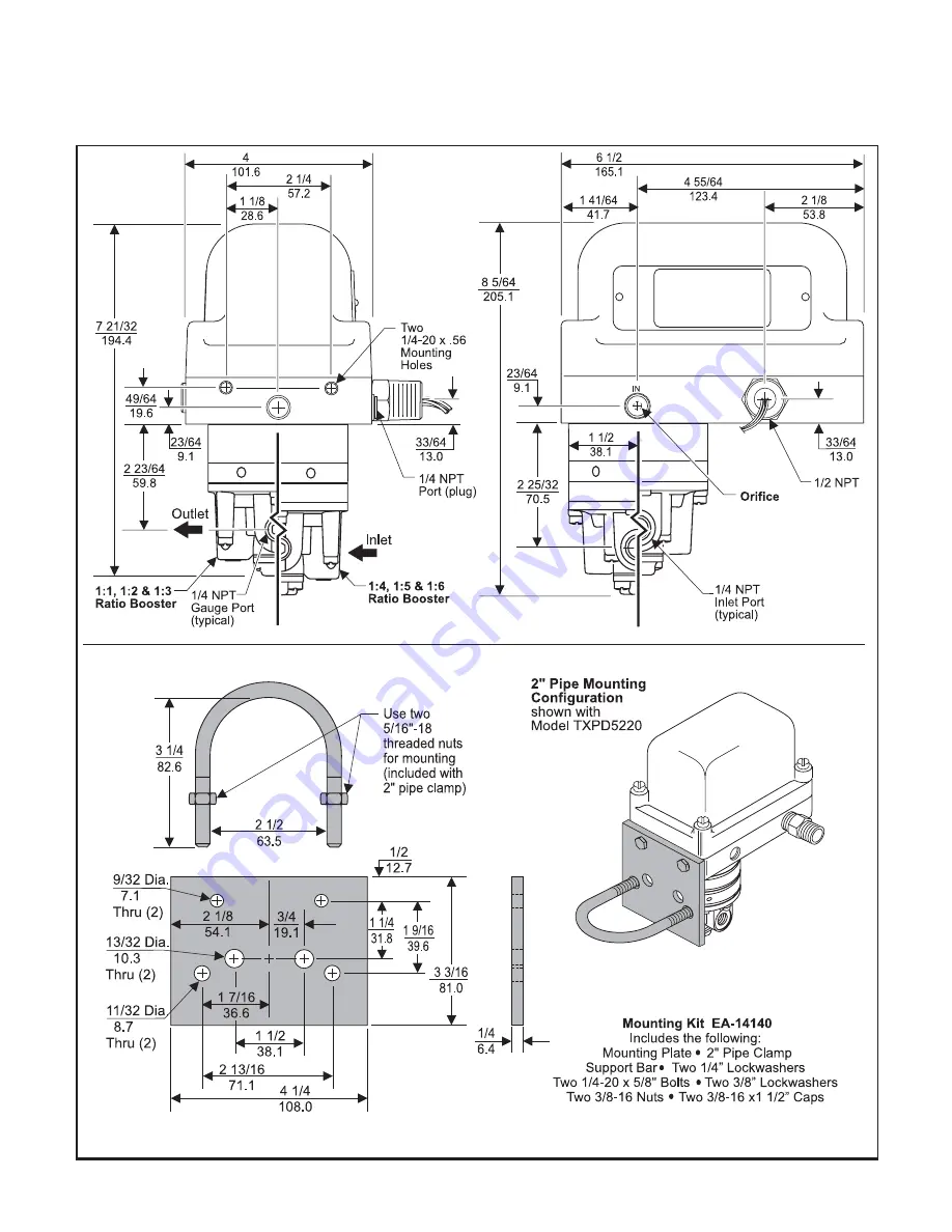 Fairchild T5220 Installation, Operation And Maintenance Instructions Download Page 3