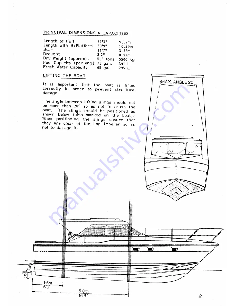 FAIRLINE 31 CRONICHE Owner'S Handbook Manual Download Page 6