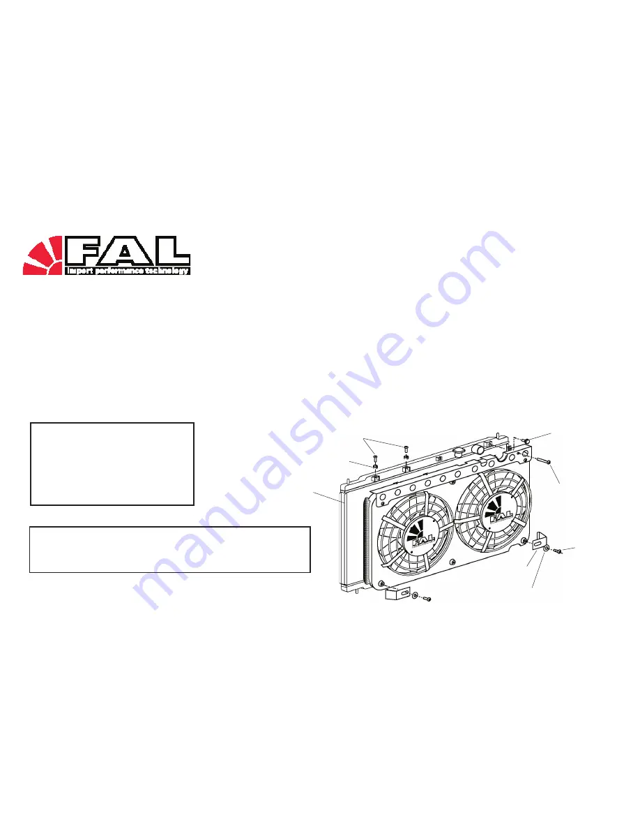 FAL Fan Installation Instructions Download Page 1