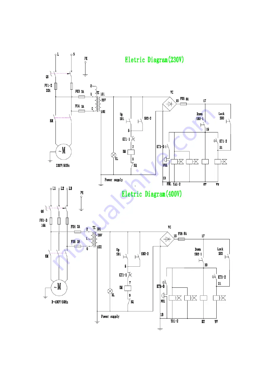 Falco VL30F230B Installation And Operating Instructions Manual Download Page 44