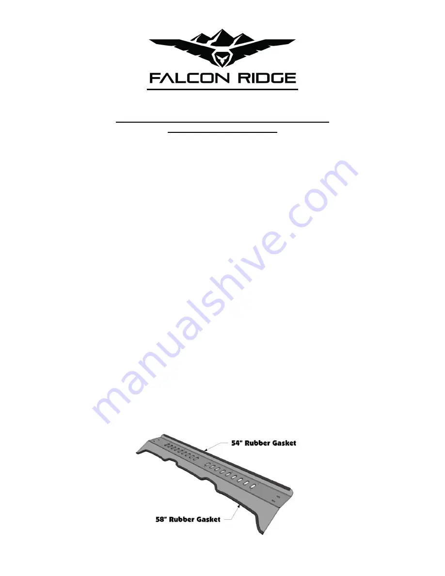 FALCON RIDGE HU-4400-WD05 Instructions For Installation And Care Download Page 1