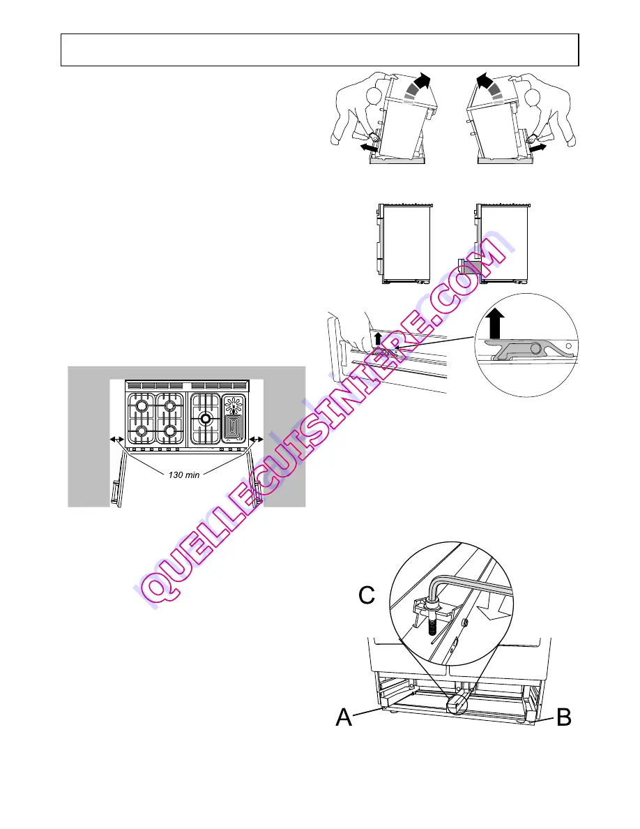 Falcon Toledo TXT110DFSSEU Instructions For Use And Installation Download Page 21