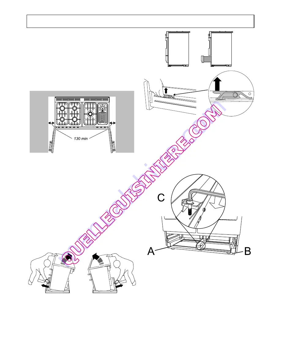 Falcon Toledo TXT110DFSSEU Instructions For Use And Installation Download Page 45