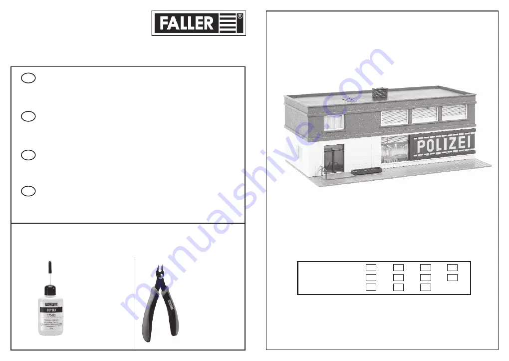 Faller 190291/3 Manual Download Page 1