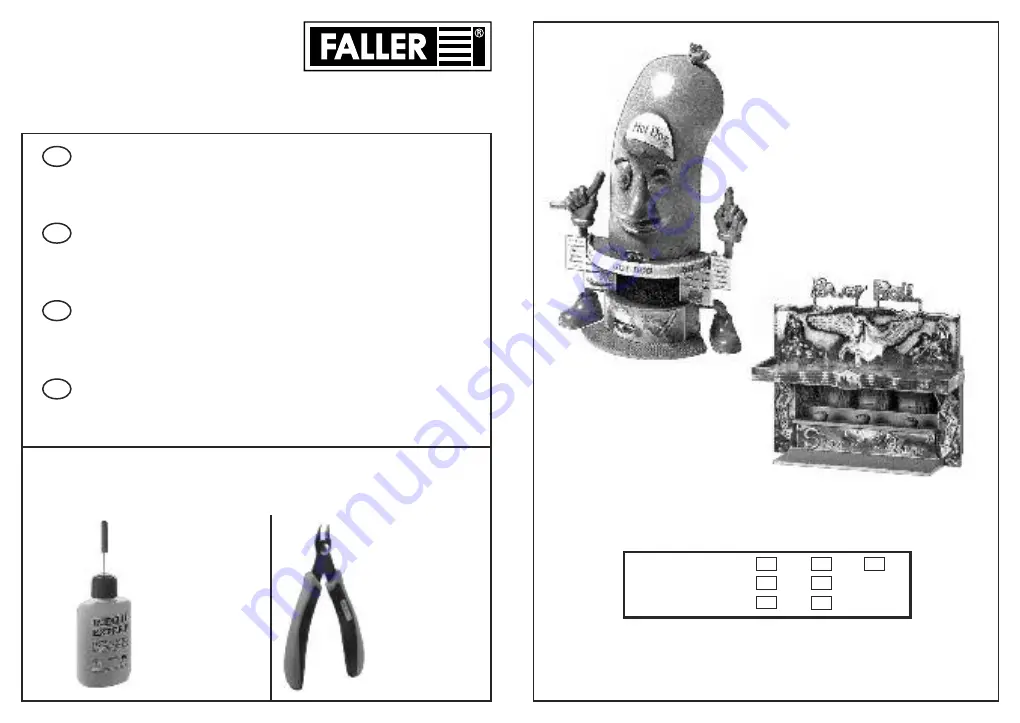 Faller 2 FAIRGROUND BOOTHS Скачать руководство пользователя страница 1