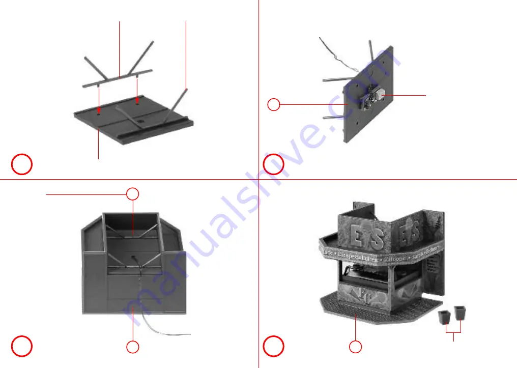 Faller 2 Mobile Sales Units 140442 Assembly Instructions Manual Download Page 4